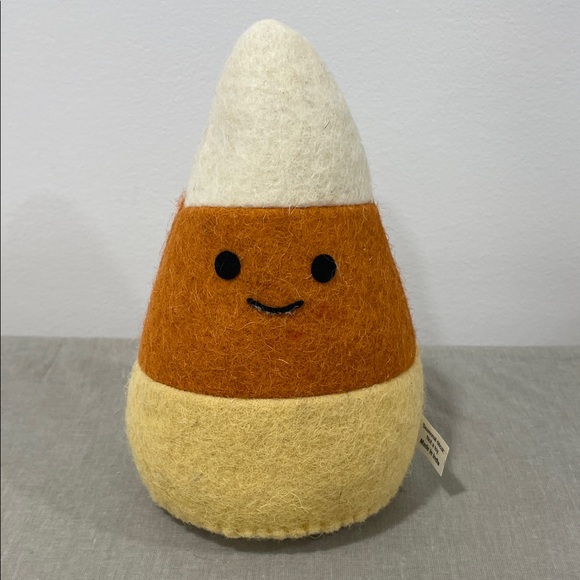 Halloween Candy Corn wool mantle desk decor - Picture 1 of 2